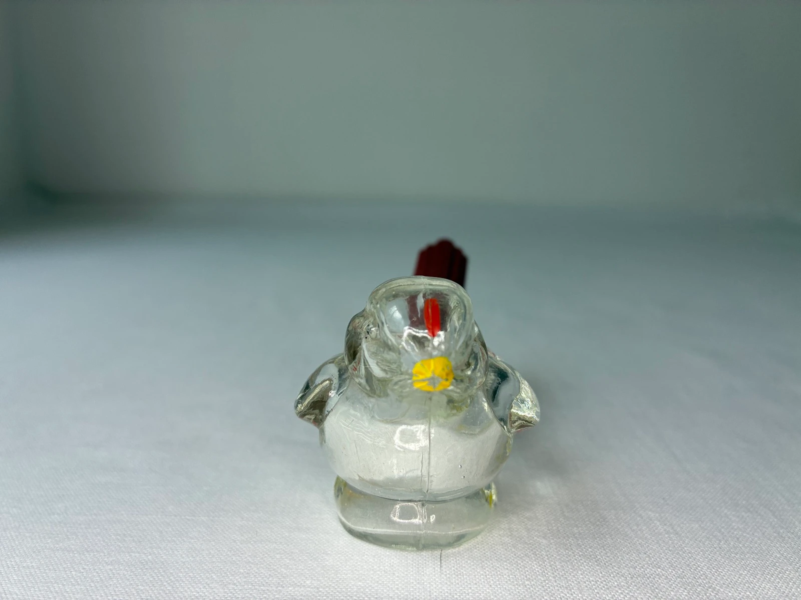 Vintage frasco de perfume de vidro com pássaro – photo 3